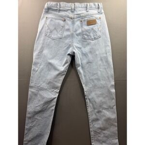 Wrangler Jeans Womens Light Blue High Waisted Straight Leg 30x36